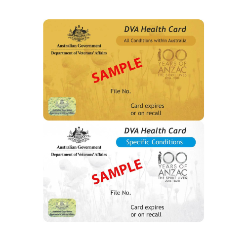 Maroochy Podiatry DVA White and Gold Card